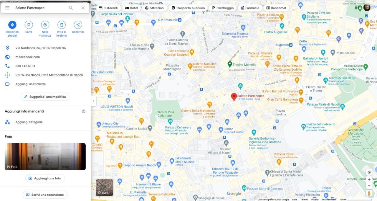 Salotto Partenopeo Nápoly Kültér fotó